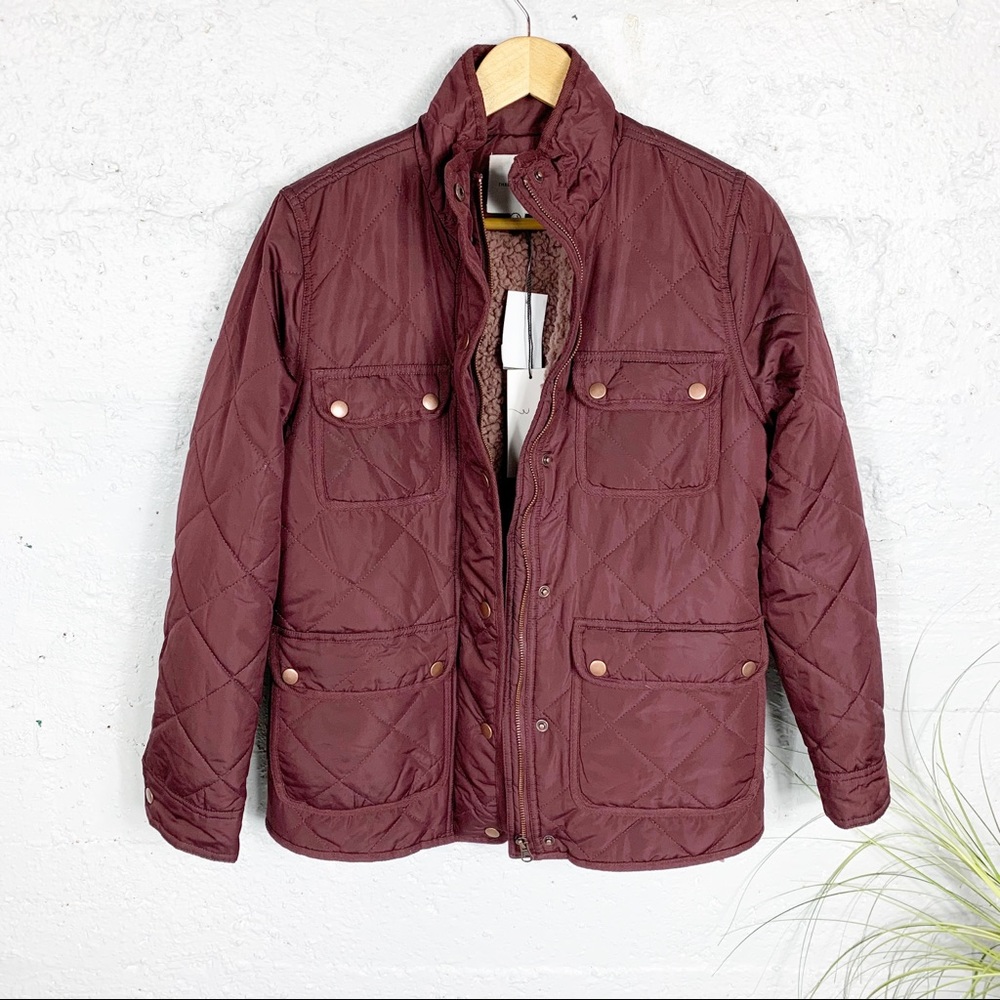 Thread and Supply Fleece  Quilted Utility Jacket
